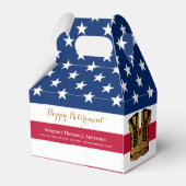 Militärisches US-amerikanisches Flag Boots Retirem Geschenkschachtel (Rückseite)