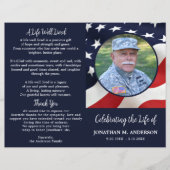 Militärisches US-Flag Veteran Budget Beerdigung Pr (Vorderseite)