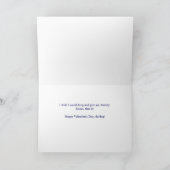 Militärisches Valentinstag amerikanisches Flaggenh Feiertagskarte (Innenseite)