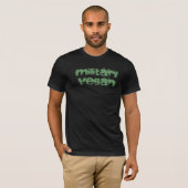 Militärisches veganes Shirt (Vorne ganz)