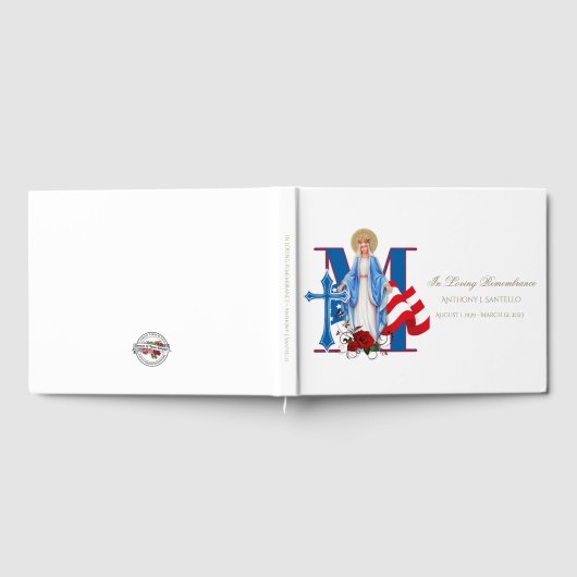 Militärisches Veteran Memorial American Flag Beerd Gästebuch (Voll)