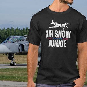 Militärisches Vintages Flugzeug WWII Luftshow Junk T-Shirt