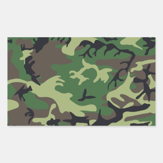 Militärisches Vorgehen Rechteckiger Aufkleber (Vorderseite)