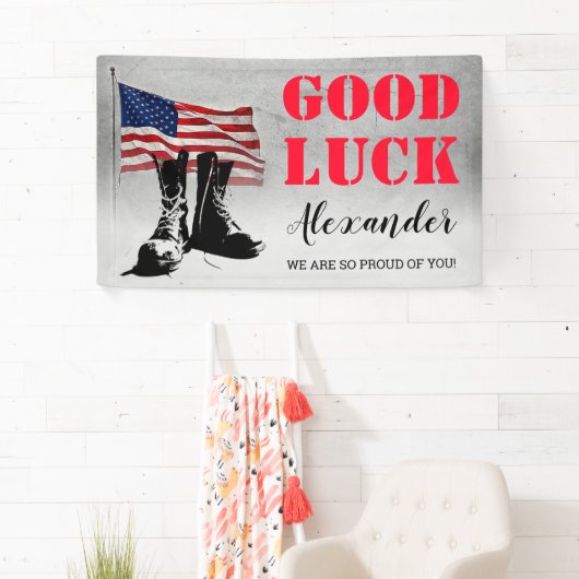 Militärisches Weggehen des Party Banner (Insitu)