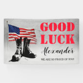 Militärisches Weggehen des Party Banner (Horizontal)