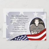 Militärisches Weggehen des Party Einladung (Vorderseite)