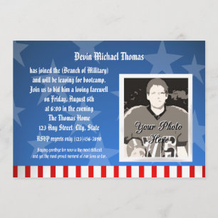 Militärisches Weggehen des Party Einladung