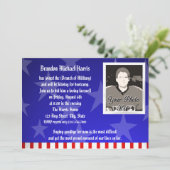 Militärisches Weggehen des Party Einladung (Stehend Vorderseite)