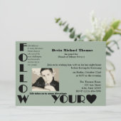 Militärisches Weggehen des Party Einladung (Stehend Vorderseite)