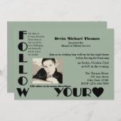 Militärisches Weggehen des Party Einladung (Vorne/Hinten)