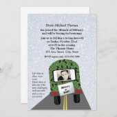 Militärisches Weggehen des Party Einladung (Vorne/Hinten)