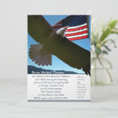 Militärisches Weggehen des Party Einladung (Stehend Vorderseite)