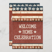 Militärisches Welcome Zuhause Party Custom Foto Einladung (Vorne/Hinten)