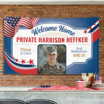 Militärisches Willkommen-zu-Hause-Foto Patrioten-U