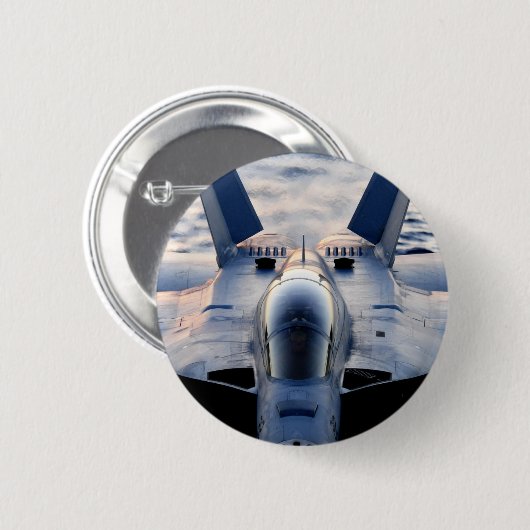 Militärjet Button (Vorne & Hinten)
