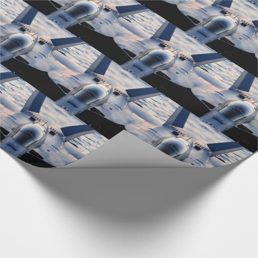 Militärjet Geschenkpapier (Ecke)