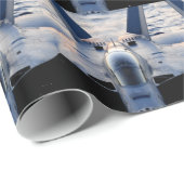 Militärjet Geschenkpapier (Rolleneckpunkt)
