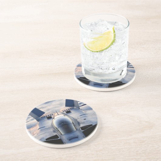 Militärjet Getränkeuntersetzer (Seite)