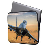 Militärjet Laptopschutzhülle (Vorderseite Links)