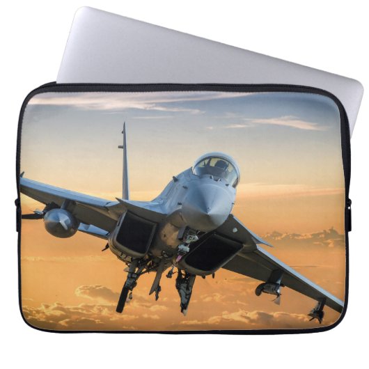 Militärjet Laptopschutzhülle (Vorderseite)
