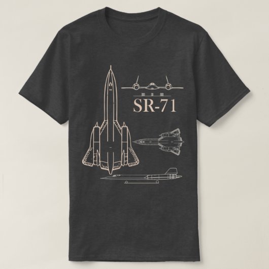 Militärjet SR71 Blackbird Pilot Airman-Produkt  T-Shirt (Design vorne)