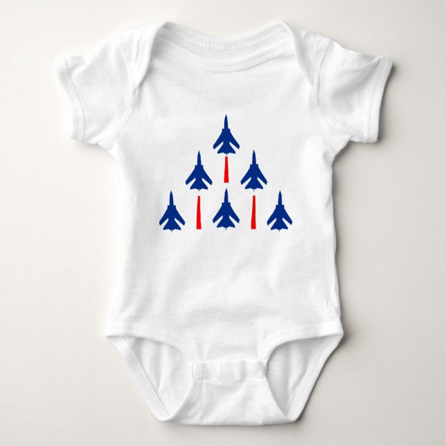 Militärjets Baby Strampler (Vorderseite)