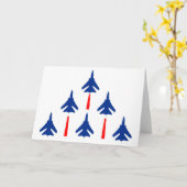 Militärjets Karte (Gelbe Blume)