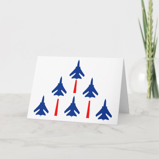 Militärjets Karte (Vorderseite)