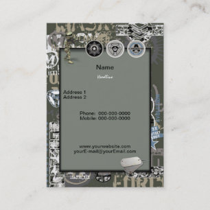 Militärkarte Visitenkarte