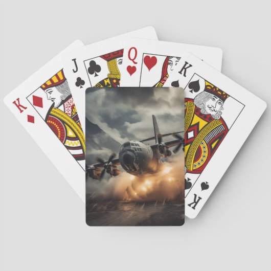 Militärkarten der C130-Luftwaffe Spielkarten (Rückseite)
