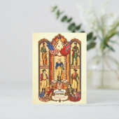 Militärkostüm der Revolution Postkarte (Stehend Vorderseite)