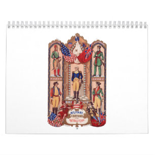 Militärkostüm des revolutionären Krieges 1855 Kalender