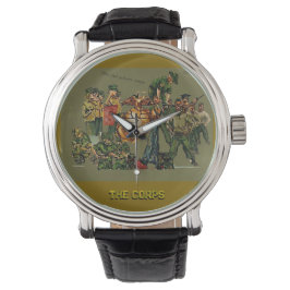 Militärkunst Etikett Armbanduhr