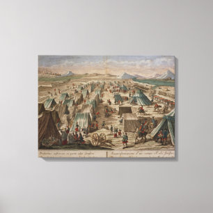 Militärlager, c.1780 leinwanddruck