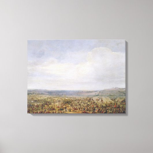 Militärlager Leinwanddruck (Vorderseite)