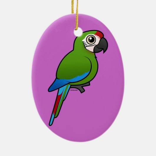 MilitärMacaw Keramikornament (Hinten)