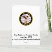 Militärmarine-Seemann-Weihnachtskarte Feiertagskarte (Rückseite)