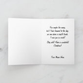 Militärmarine-Seemann-Weihnachtskarte Feiertagskarte (Innenseite)