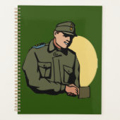Militäroffizier Retro Army Soldier Planer (Vorderseite)