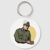 Militäroffizier Retro Army Soldier Schlüsselanhänger (Vorderseite)