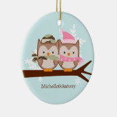 Militärpaar-Weihnachtsverzierungen Keramik Ornament (Rechts)