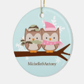 Militärpaar-Weihnachtsverzierungen Keramik Ornament (Links)