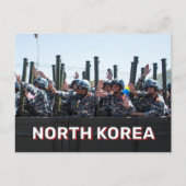 Militärparade in Nordkorea Postkarte (Vorderseite)