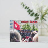 Militärparade in Nordkorea Postkarte (Stehend Vorderseite)