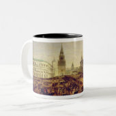 Militärparade während der Krönung von Alexander Zweifarbige Tasse (Vorderseite Links)