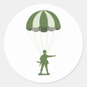 Militärparatrooper Runder Aufkleber