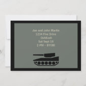 MilitärParty-Willkommens-Zuhause-Feier-Gewohnheit Einladung (Rückseite)