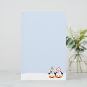 MilitärPinguin-Paare Briefpapier (Stehend Vorderseite)