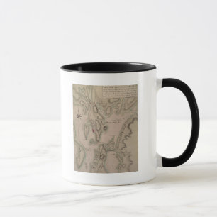 Militärplan des Nordteils von Rhode Tasse