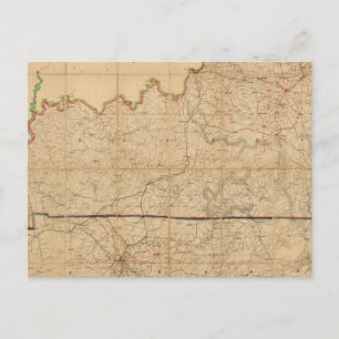 Militärplan für die Staaten von Kentucky Postkarte